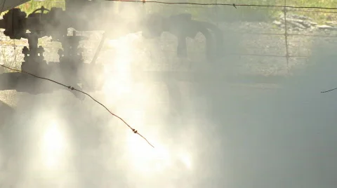 Steam valves closer Stock-Footage 584802