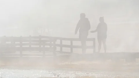 Steam Vents Stock Footage 93415413