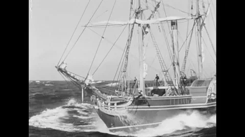 Steamboat And Steam Engine Train Traveling Stock Footage 129628429