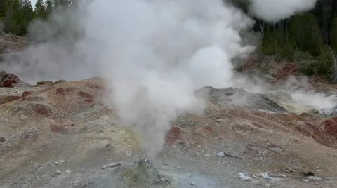 Steamboat Geyser Stock Footage 8992284