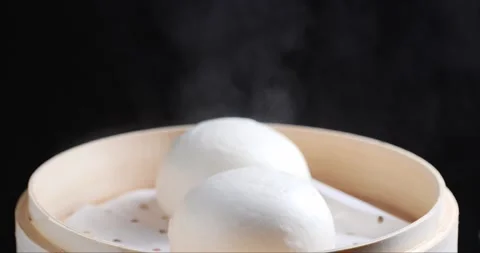 Steamed buns Stock Footage 168604185