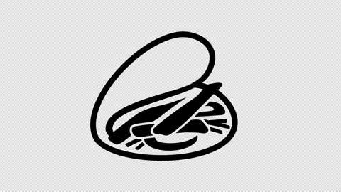 Steamed buns graphic animation. Alpha channel Stock Footage 298250659