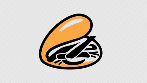 Steamed buns graphic animation. Alpha channel Stock Footage 298250661
