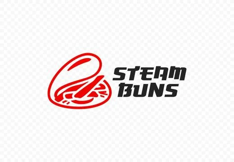 Steamed buns vector logo design Stock Illustration