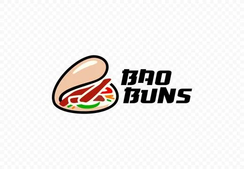 Steamed buns vector logo design Stock Illustration