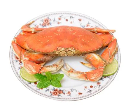 Steamed crab Stock Photos