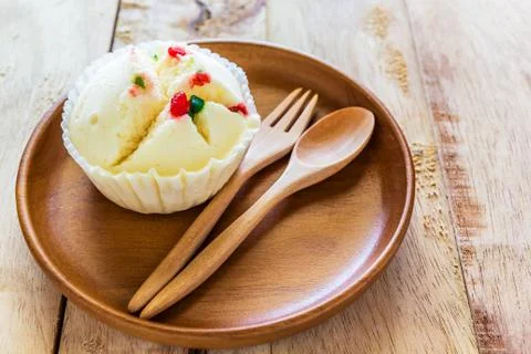 Steamed Cup Cake Stock Photos