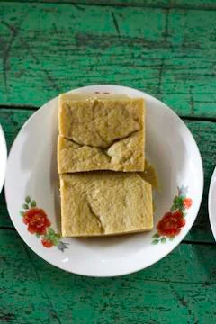 Steamed custard Stock Photos