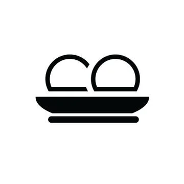 Steamed dumpling icon Stock Illustration