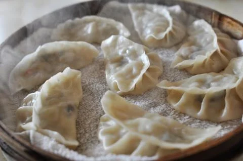 Steamed dumplings Stock Photos
