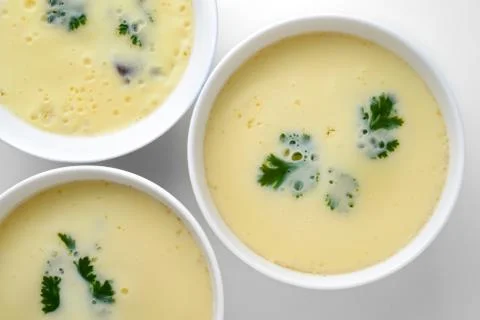 Steamed egg Stock Photos
