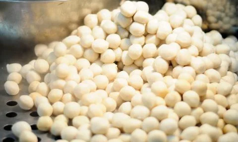 Steamed Fish Balls Stock Photos