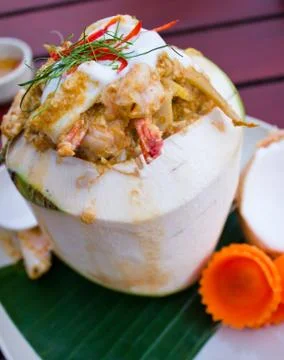Steamed fish with curry paste Stock Photos
