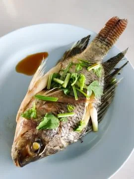 Steamed Fish Stock Photos