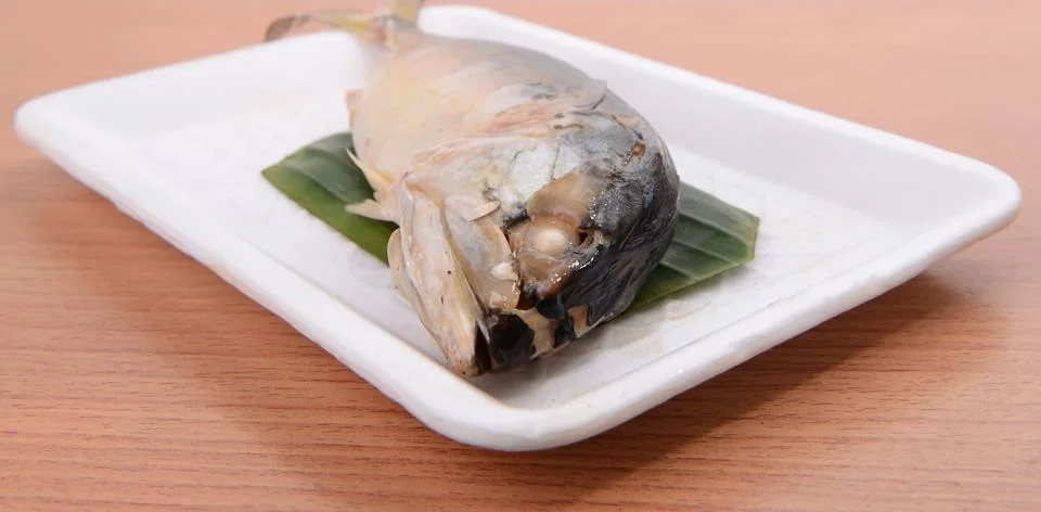 Steamed mackerel Foto stock