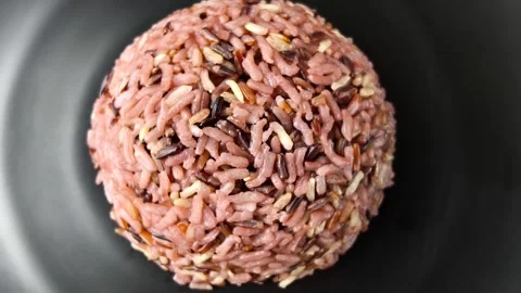 Steamed mixrice Stock Footage 318287512