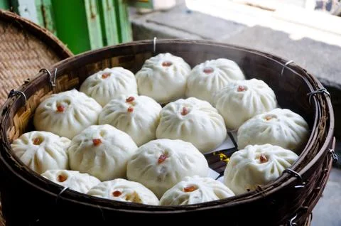Steamed Stuff Bun Stock Photos