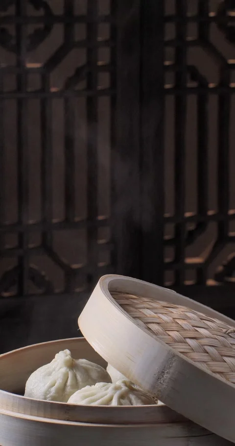 Steamed Stuffed Bun 库存影片 168602842