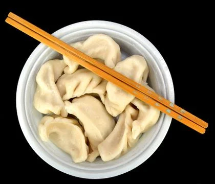 Steamed vegetable dumplings Foto stock