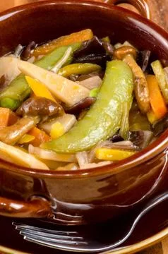Steamed vegetables. Stock Photos
