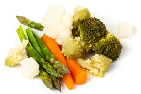 Steamed vegetables. Stock Photos