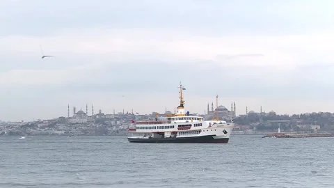 Steamer docking in the harbor Video stock 147022216
