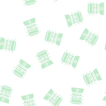 Steamer kitchen device glyph vector seamless pattern イラスト素材