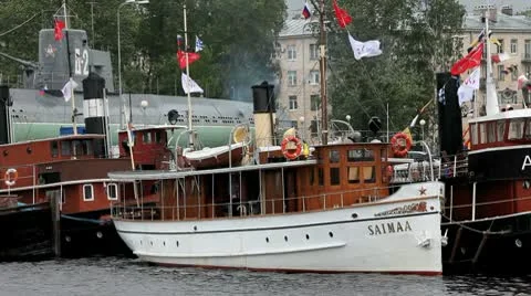 Steamer  saimaa Stock Footage 10747968