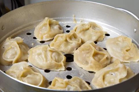 Steamer in several rows. 写真素材