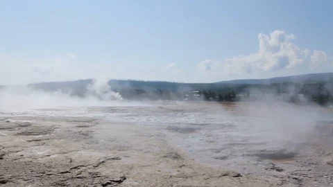 Steaming Barren Grounds Stock Footage 113992687