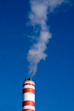 Steaming chimney Stock Photos