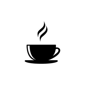 Steaming coffee cup icon, perfect for cafe and restaurant use Stock Illustration