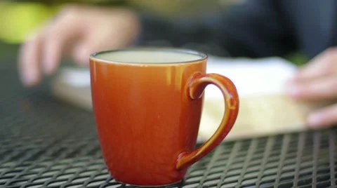 Steaming Coffee &amp; Reading Bible Видео 12289103