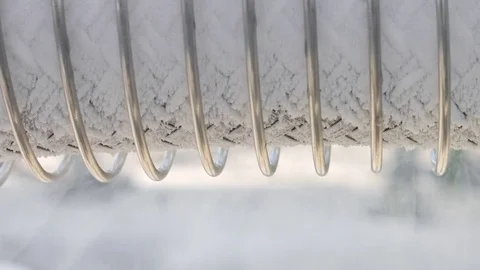 Steaming cryogenic tube Video stock 80442201