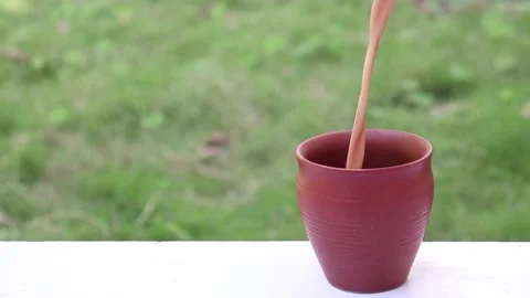 Steaming Cup of coffee or tea Stock Footage 142256563