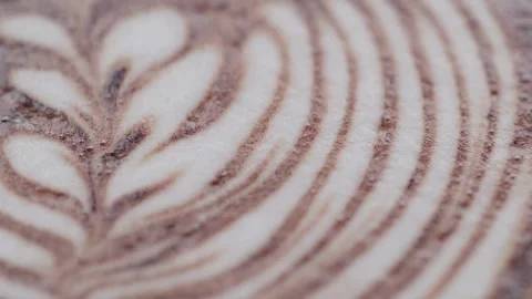Steaming Cup of Hot Coffee standing on Table at coffee shop. Vídeo Stock 334648837