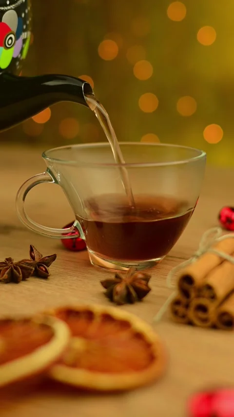 Steaming cup of tea Stock Footage 293367925