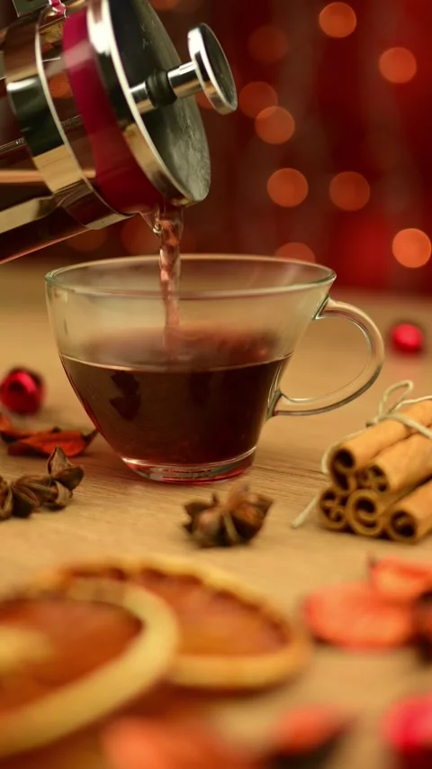 Steaming cup of tea Stock Footage 293367965
