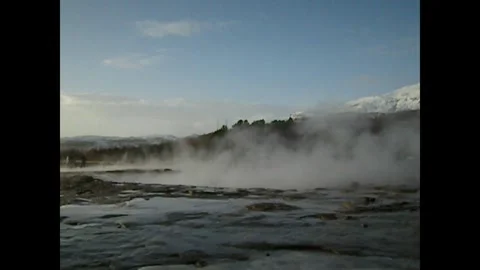 Steaming at Geothermal Area, Iceland Video stock 330234252
