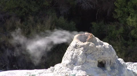 Steaming Geyser Stock Footage 2382616