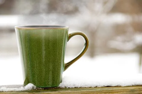 Steaming Hot Coffee Stock Photos
