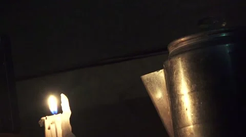 Steaming hot coffee, tilt down Stock Footage 59796872