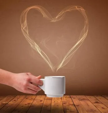 Steaming hot drink Stock Illustration