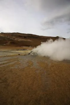 Steaming landscape Stock Photos