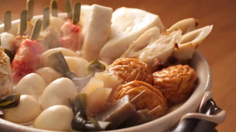 Steaming Oden Vídeo Stock 332457320