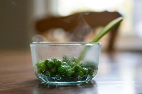 Steaming Peas Stock Photos