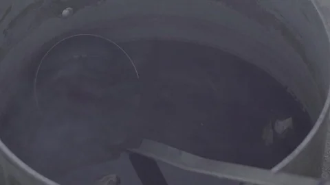 Steaming pot on campfire Video stock 82232357