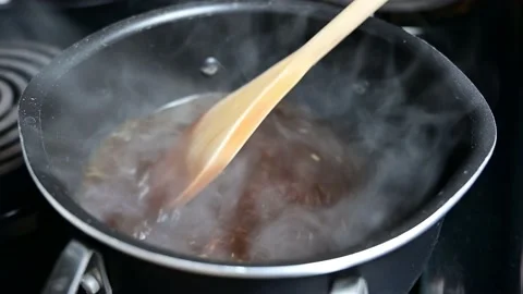 Steaming Pot Cooking Stock Footage 138612064