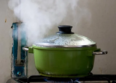 A steaming pot Stock Photos