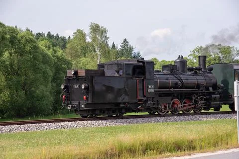 Steaming in reverse to the destination in Lower Austria Stock Photos